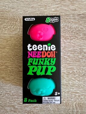 NEEDOH Teenie Funky Pup - Pink, Purple & Teal